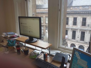 Seagull spying on John